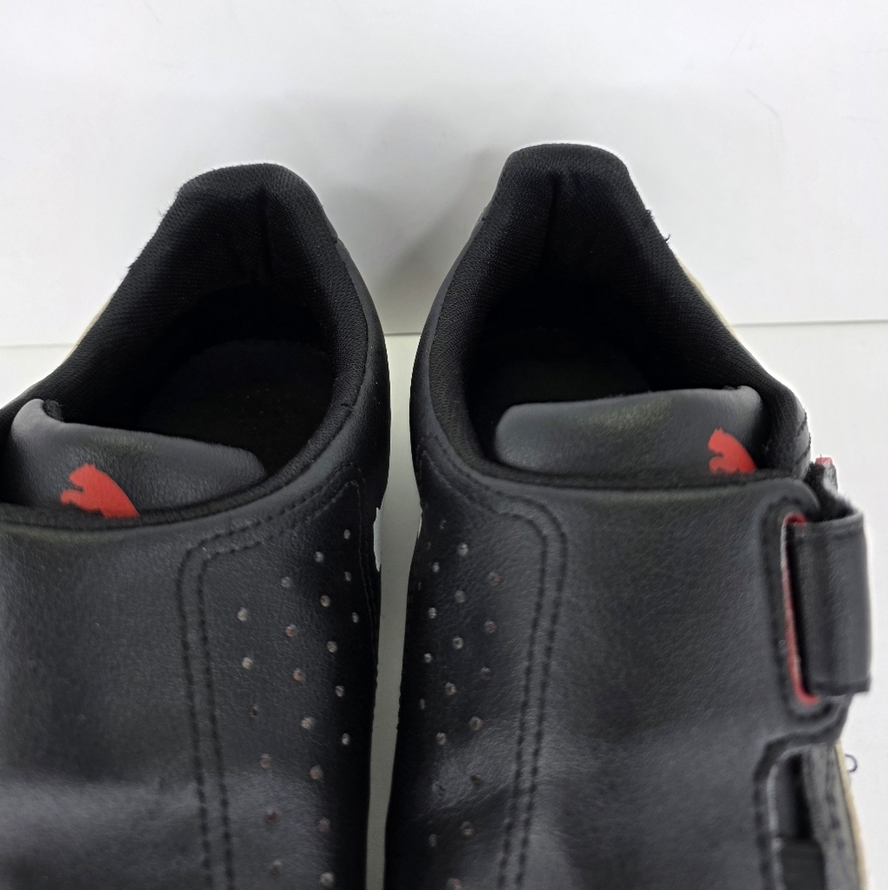 Puma Redon Move Mens Sz 10.5 Shoes Sneakers Low Top Slip On Black White Leather - Picture 6 of 16